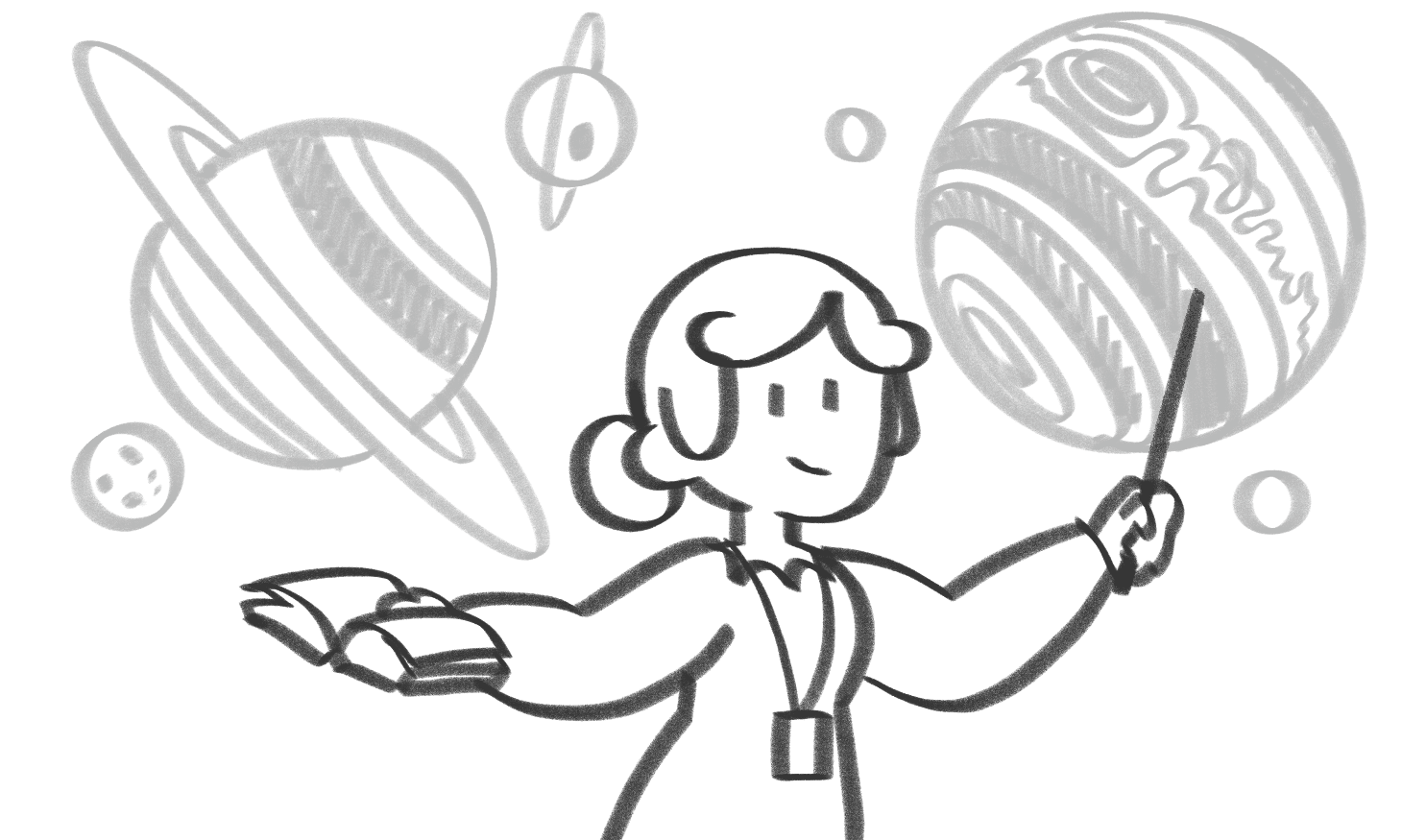 Illustration of an Educator teaching